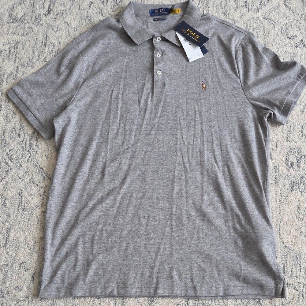 Polo by Ralph Lauren Heather Gray Men's Polo Shirt